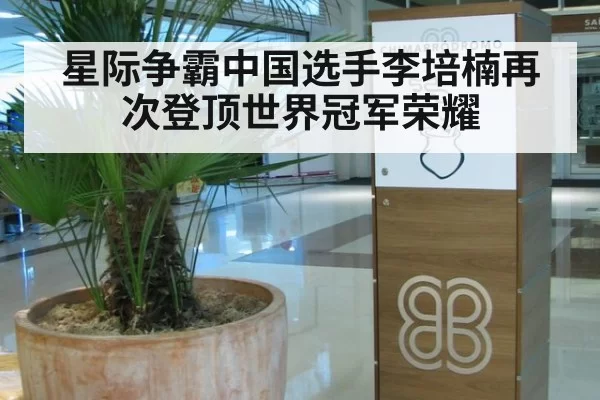 星际争霸中国选手李培楠再次登顶世界冠军荣耀